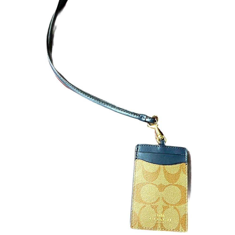 Coach ID Lanyard In Signature Canvas